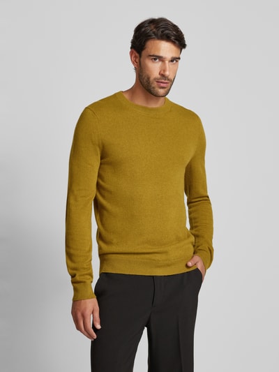 MCNEAL Gebreide pullover met ronde hals Groen gemêleerd - 4