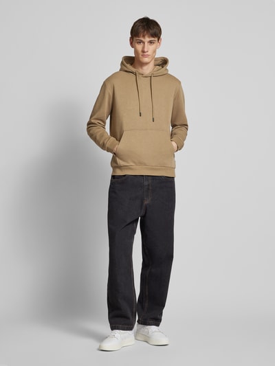 Jack & Jones Hoodie mit Känguru-Tasche Modell 'BRADLEY' Beige 1