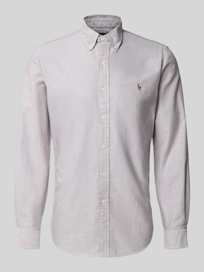 Polo Ralph Lauren Regular fit vrijetijdsoverhemd met logostitching, model 'Cub' Taupe - 2