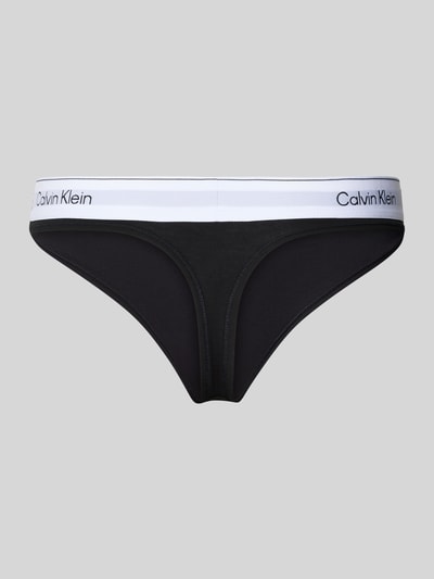 Calvin Klein Underwear String mit elastischem Logo-Bund Black 3