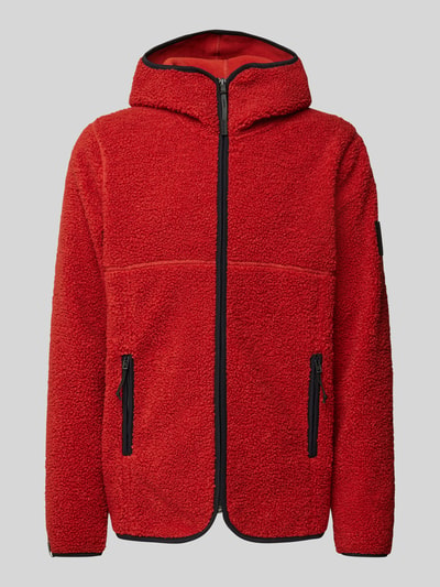 Didriksons Sherpa Jacket mit Reißverschlusstaschen Modell 'BROR' Rot 2