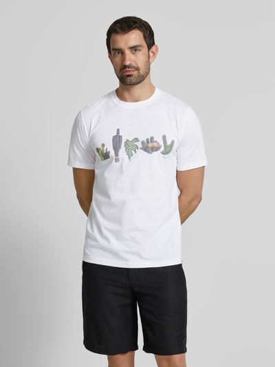 PAUL SMITH T-Shirt mit Motiv-Print Offwhite 4