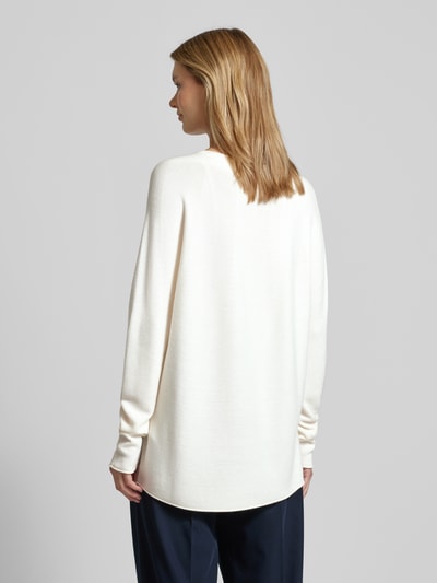 BOSS Orange Gebreide pullover met ronde hals, model 'Falandina' Offwhite - 5