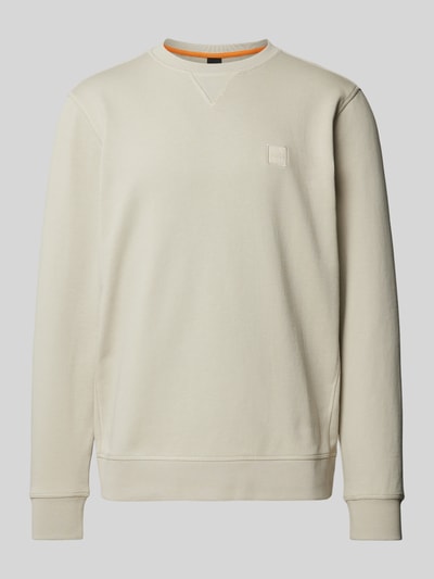 BOSS Orange Sweatshirt mit Label-Patch Modell 'Westart' Sand 2