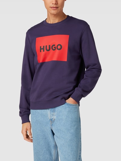 HUGO Heart Logo Sweatshirt | Black | PT