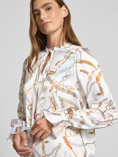 Herzensangelegenheit Regular Fit Seidenbluse mit Stretch-Anteil Offwhite 3