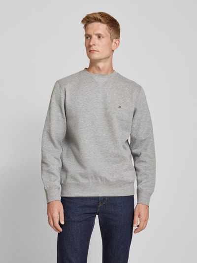 Tommy Hilfiger Sweatshirt met labelstitching Lichtgrijs - 4