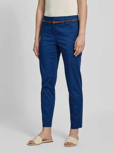 Christian Berg Woman Slim Fit Stoffhose mit verkürztem Schnitt Blau 4