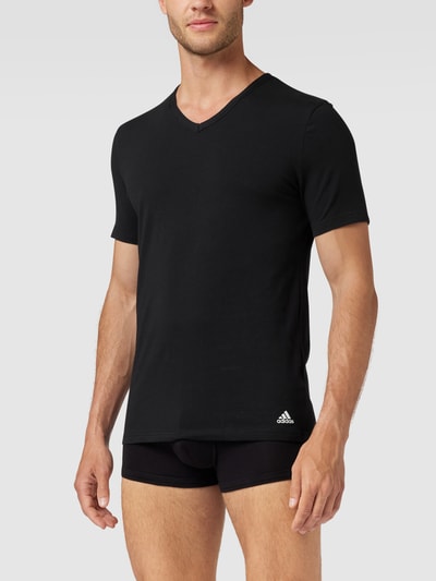 ADIDAS SPORTSWEAR T-shirt met labelprint in een set van 2 stuks Zwart - 3