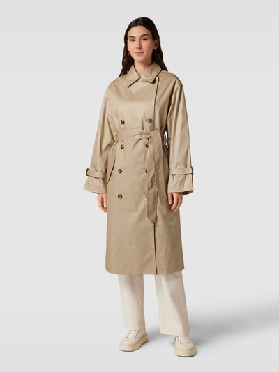 Soaked in Luxury Trenchcoat mit Bindegürtel Modell 'Ohio' Beige 4