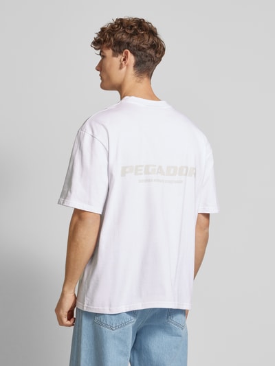 Pegador Oversized T-Shirt mit Label-Print Weiss 5