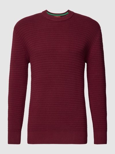 Esprit Collection Gebreide pullover met structuurmotief Rood - 2