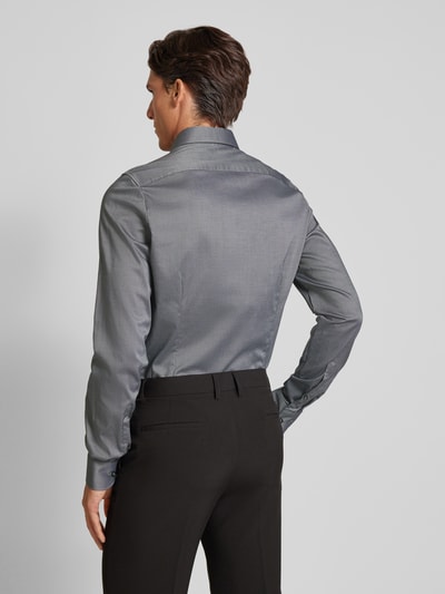 OLYMP Level Five Slim fit zakelijk overhemd met kentkraag, model 'New York' Antraciet - 5