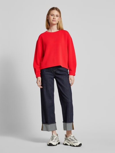 s.Oliver RED LABEL Relaxed Fit Sweatshirt aus Modal-Mix-Scuba Rot 1