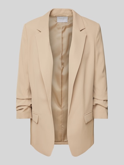 Jake*s Collection Blazer mit Reverskragen und Pattentaschen Sand 1