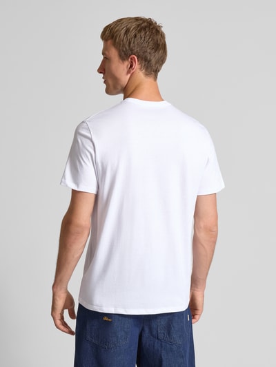 Calvin Klein Jeans Regular Fit T-Shirt aus reiner Baumwolle mit Logo-Print Weiss 5