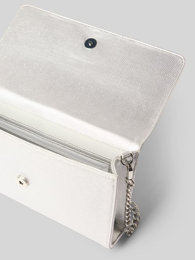 VALENTINO BAGS Portemonnee met labeldetail, model 'DIVINA' Zilver - 4