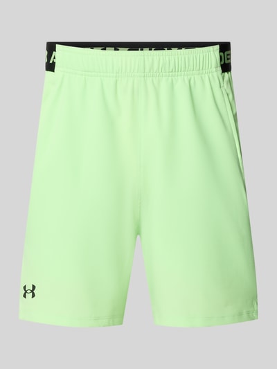 Under Armour Shorts mit elastischem Bund und Logo Neon Gruen 1