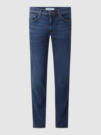 Brax Straight fit jeans met modal, model 'Cadiz' Donkerblauw - 2