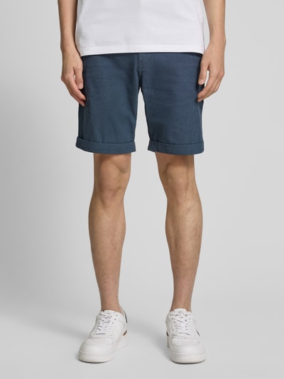 SELECTED HOMME Slim Fit Shorts mit Strukturmuster Modell 'LUTON' Marine 4