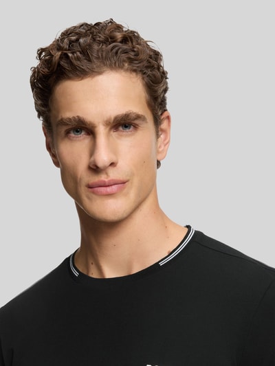 BOSS Green Regular Fit T-Shirt aus Baumwoll-Mix Modell 'TAUL ' Black 3