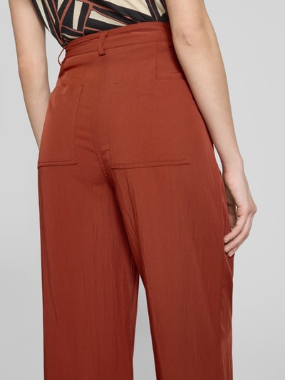 Soyaconcept Stoffhose mit Eingrifftaschen Modell 'PAIGE' Rostrot 3