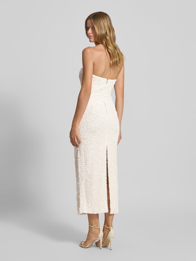 Bardot Bruidsjurk met All-over pailletten Model 'BRAYA' Offwhite - 5