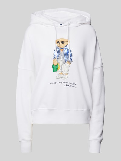 Polo Ralph Lauren Oversized Hoodie mit Kapuze Weiss 2