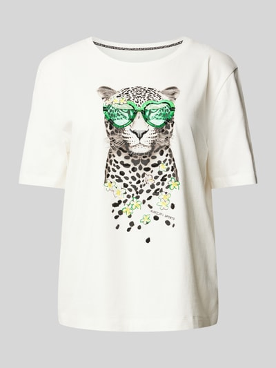 Marc Cain T-Shirt mit Motiv-Print Offwhite 2