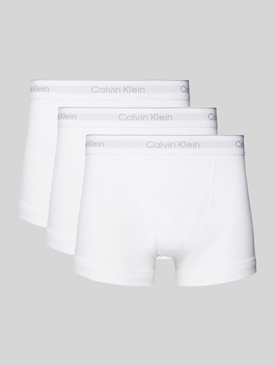 Calvin Klein Underwear Obcisłe bokserki z paskiem z logo w zestawie 3 szt. Biały 1