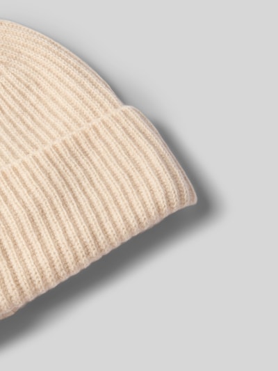 Jack & Jones Beanie van een mix van katoen en kasjmier, model 'COPENHAGEN' Offwhite - 2