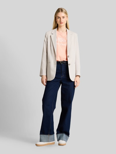 Tom Tailor Denim Regular Fit T-Shirt aus reiner Baumwolle Apricot 1
