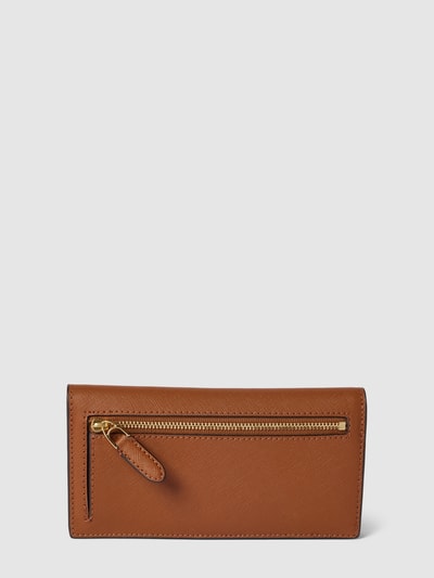 Lauren Ralph Lauren Portemonnaie mit Label-Applikation Modell 'SLIM' Cognac 2