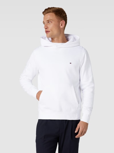 Tommy Hilfiger Hoodie met logostitching, model 'FLAG' Wit - 4