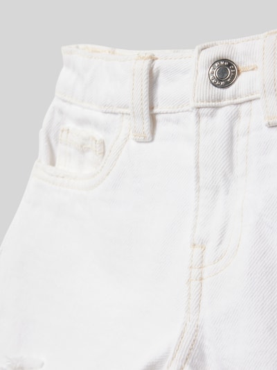 Mango Regular Fit Jeansshorts im 5-Pocket-Design Modell 'isa' Weiss 2