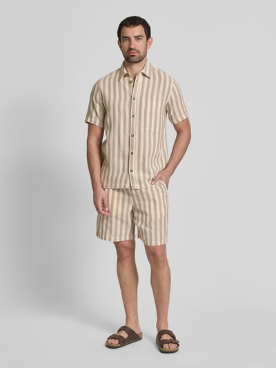 GABBA Bermudas mit Eingrifftaschen Modell 'Fede Sur' Beige 1