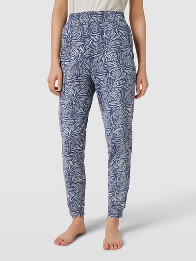 Schiesser Pyjamabroek met all-over motief Marineblauw - 4