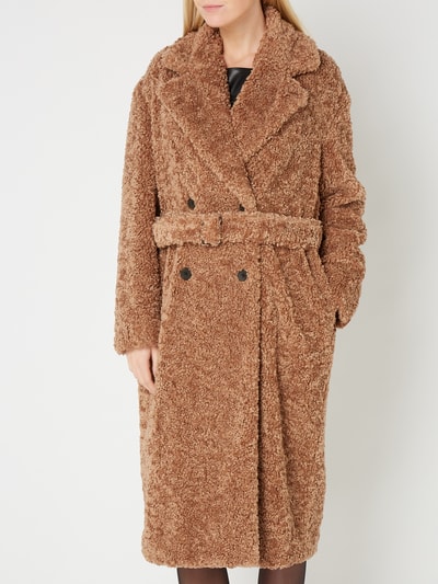 BOSS Trenchcoat aus Teddyfell Camel 4