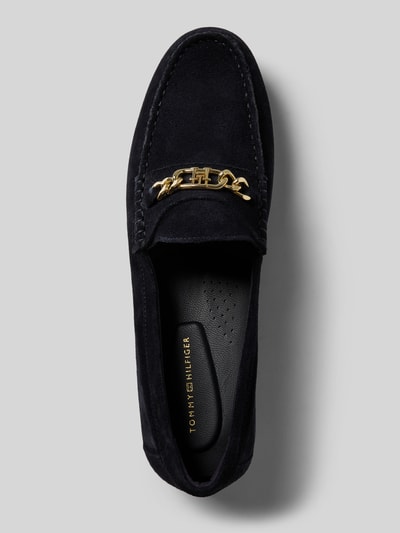 Tommy Hilfiger Loafer aus echtem Rindsvelours Dunkelblau 3