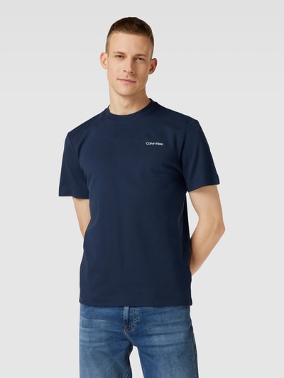 CK Calvin Klein T-Shirt mit Label-Detail Marine 4