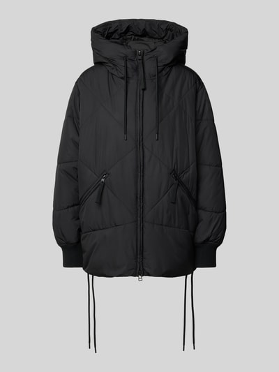 Marc O'Polo DENIM Relaxed Fit Steppmantel mit Kapuze Black 1