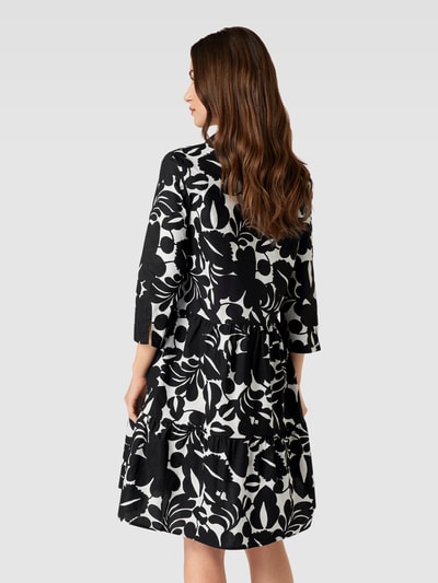 Christian Berg Woman Knielange jurk met all-over print Zwart - 5