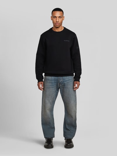 G-Star RAW Sweatshirt mit Ton-in-Ton Logo-Details Black 1