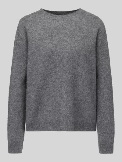 Productfoto, grijskleurige Regular Fit Pullover uit mix van scheerwol en kasjmier model 'DECO' van Weekend Max Mara, Dames pullover