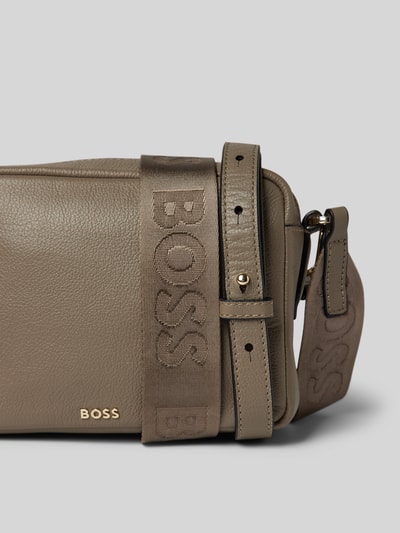 BOSS Crossbodytas van echt leer, model 'Alyce' Taupe - 3