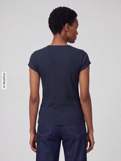 BOSS Orange Regular Fit T-Shirt Marine 5