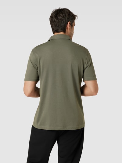 Brax Poloshirt mit kurzer Knopfleiste Modell 'Pepe' Oliv 5