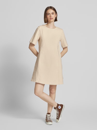 Marc O'Polo Denim Mini-jurk met ronde hals Offwhite - 1