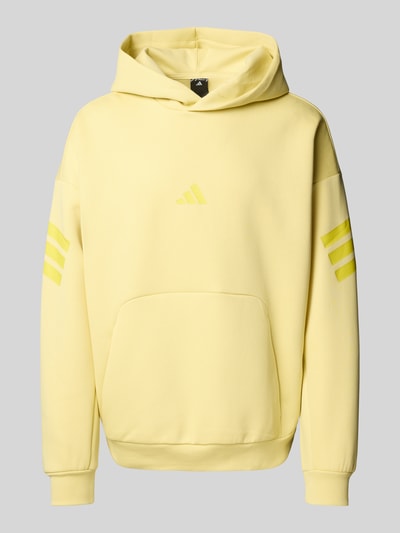 ADIDAS SPORTSWEAR Bluza z kapturem o kroju oversized z nadrukiem z logo Jasnożółty 1