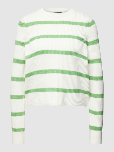 Pieces Gebreide pullover met streepmotief Mintgroen - 2